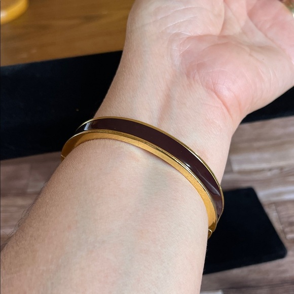Talbots Gold and Brown Bangle Bracelet - Picture 8 of 8